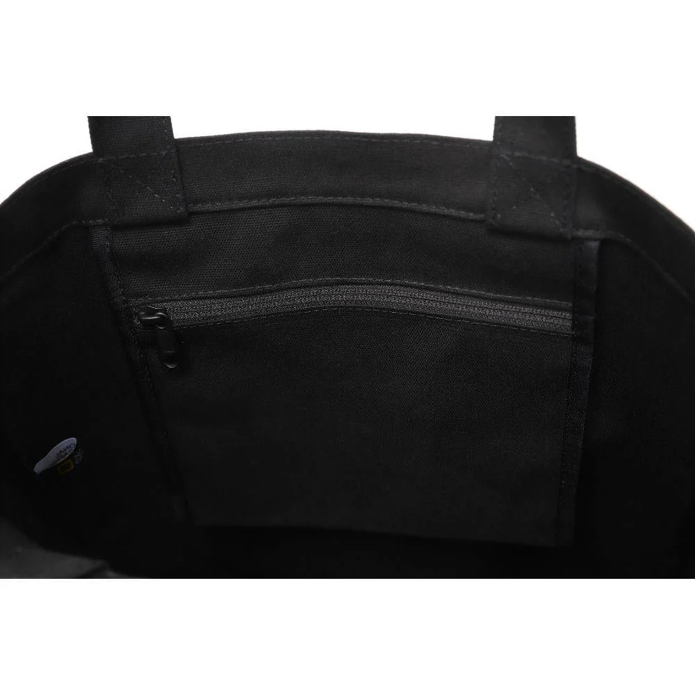 NATIONAL GEOGRAPHIC TOTE BAG N245ATO010-099 กระเป๋าถือ ผู้ชายและผู้หญิง BLACK - Black - ONE SIZE