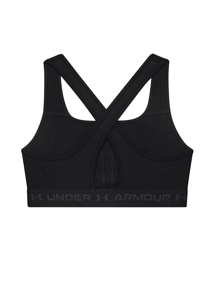 UNDER ARMOUR Mid Crossback Women's Sports Bra - Black - L (US SIZE)