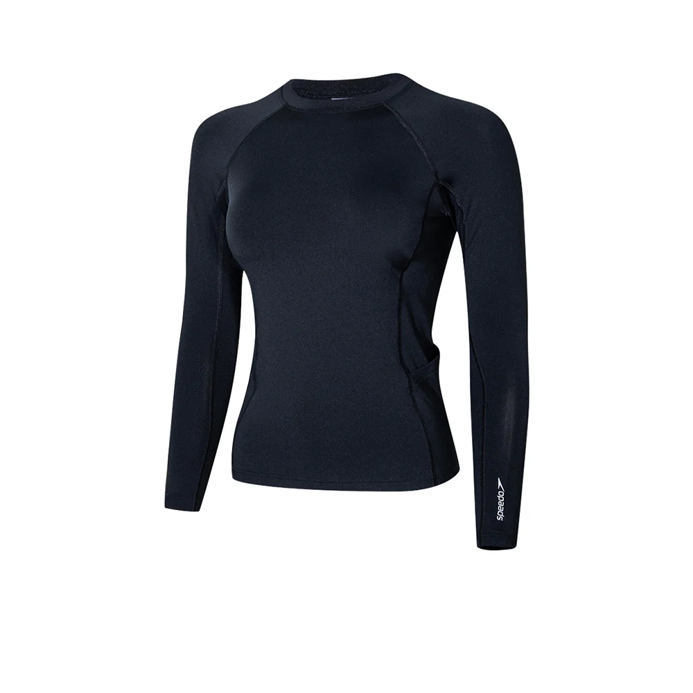 SPEEDO Long Sleeve Women's Rashguard - Black - 32 INCHES