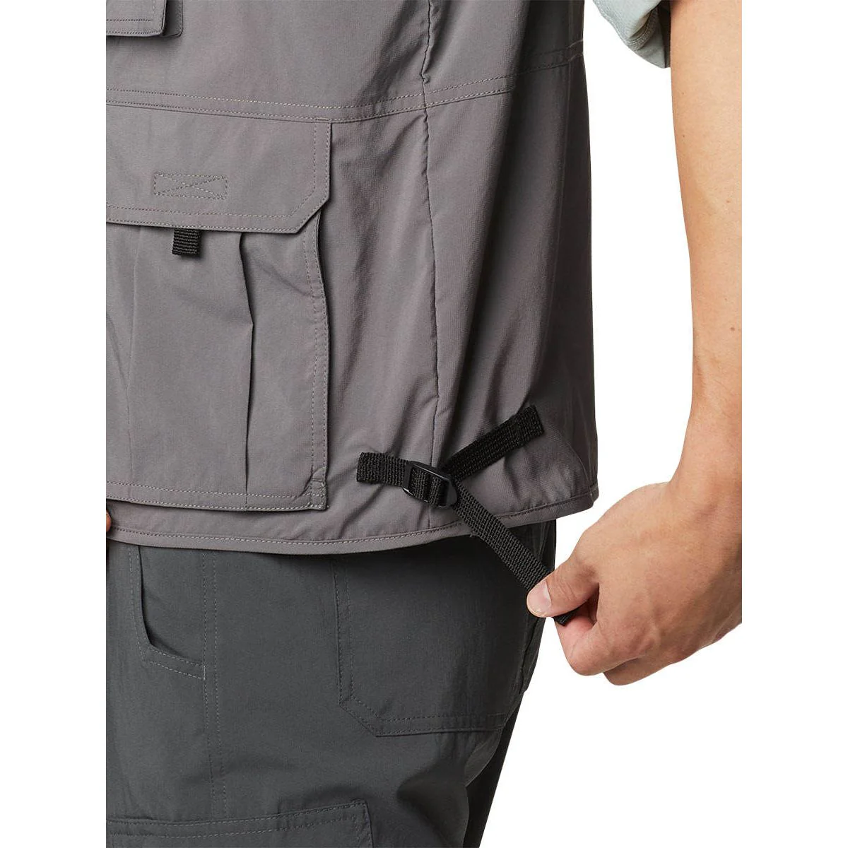COLUMBIA Silver Ridge Utility Men's Hiking Vest - Grey - L (US SIZE)
