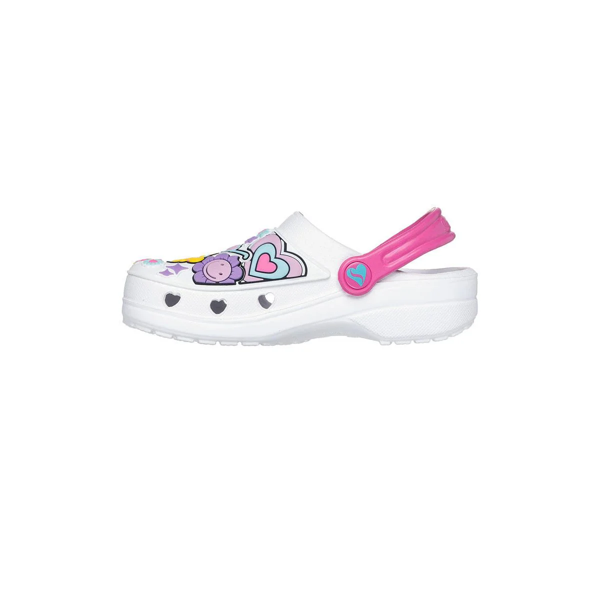 Шарм Skechers Foamies®: Heart er — цвет белый, размер US 1, Vibin Friends Girls Sandals