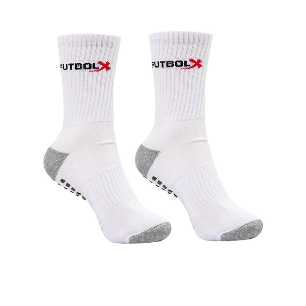 Носки унисекс Futbolx Anti Slip Crew Football — цвет белый, размер единый размер