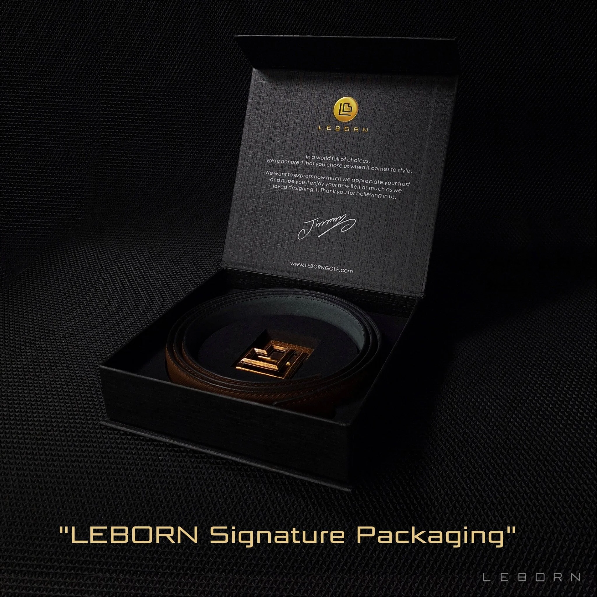 LEBORN เข็มขัด JIMMINES หัวเข็มขัดดำ - Multi Color - ONE SIZE - Black