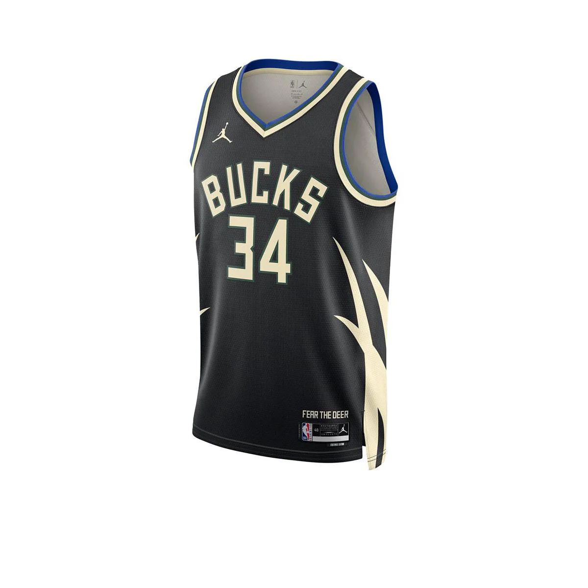 NIKE Milwaukee Bucks Statement Edition Men's Basketball Tank - Black - 2XL (US SIZE)