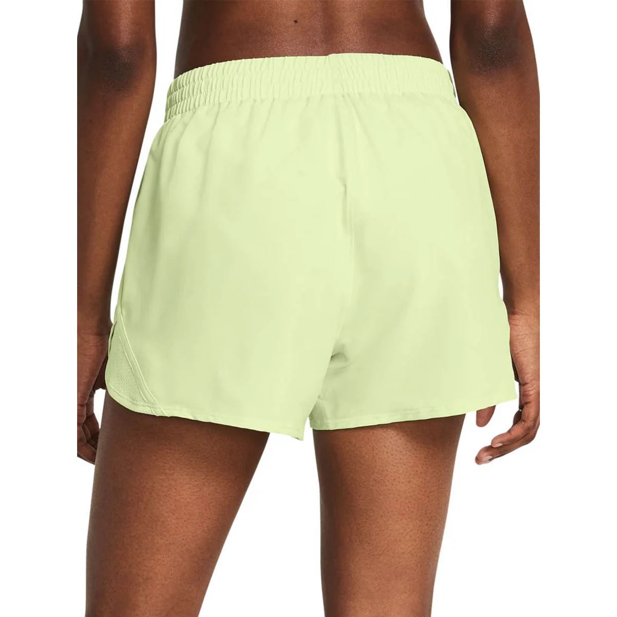 Женские беговые шорты Under Armour Fly-By 3 — цвет зеленый, размер L (американский размер)
