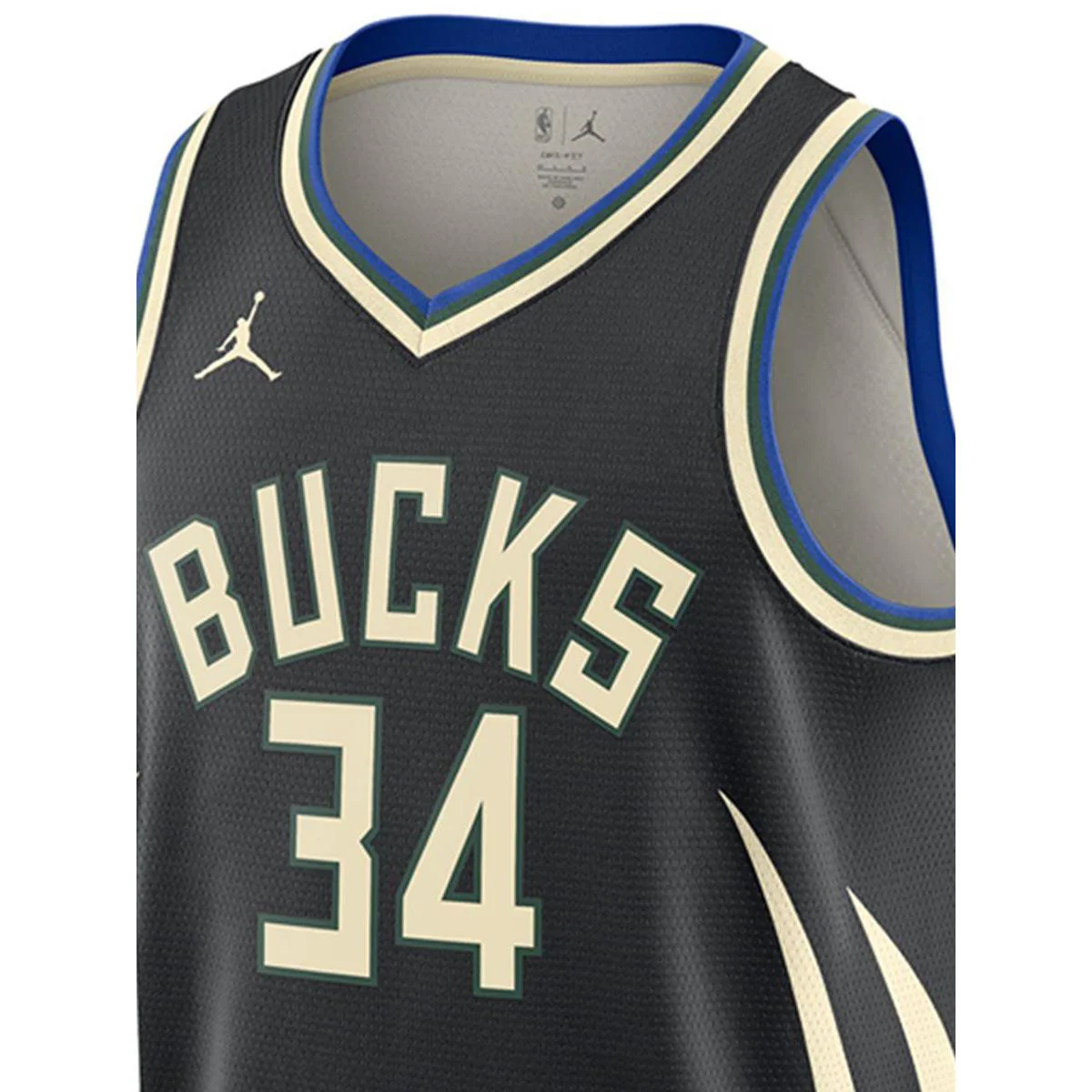 NIKE Milwaukee Bucks Statement Edition Men's Basketball Tank - Black - 2XL (US SIZE)