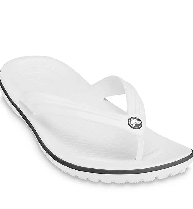 Вьетнамки унисекс Crocs Crocband Flip — цвет белый, Us M10/W12