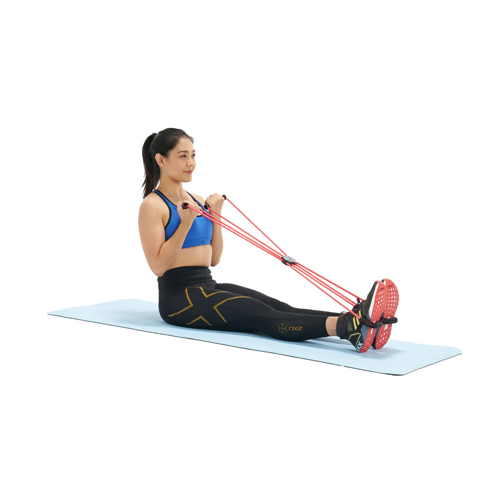 EXEO ยางยืดเหยียดเส้นยาว ตัวเอ็กซ์ SG-1090 สีแดง - Red - ONE SIZE