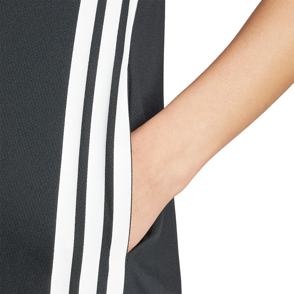 ADIDAS Tiro Cut 3-Stripes Soft Mesh Long Women's Dress - Black - L (ASIAN SIZE)