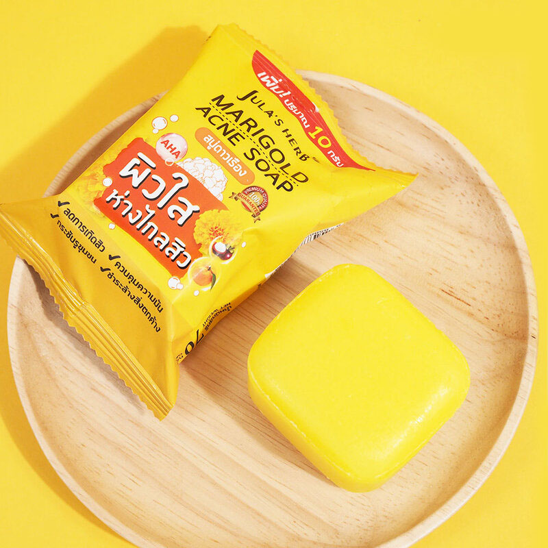 Julas Herb Marigold Acne Soap 70g - #Marigold