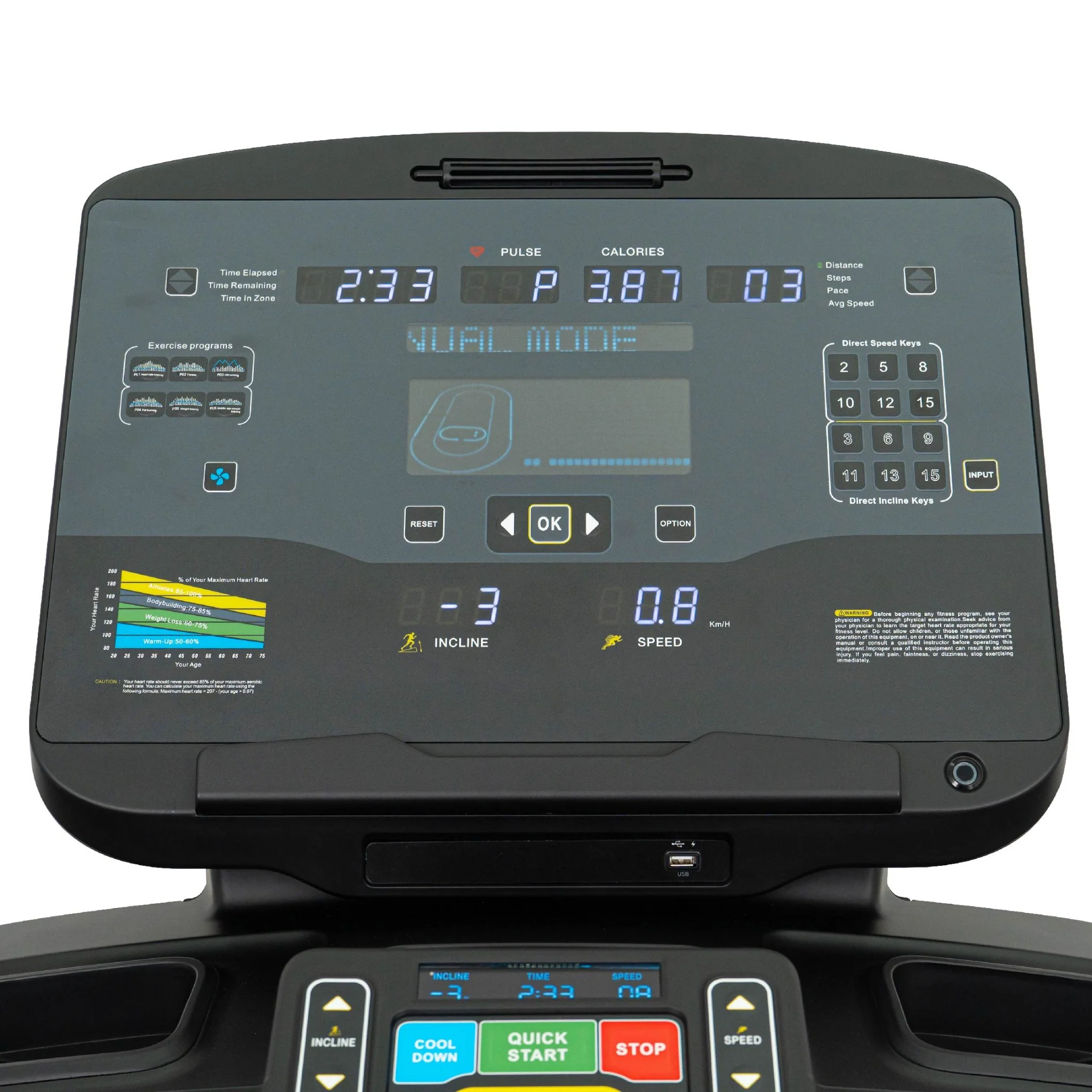 ลู่วิ่งไฟฟ้า รุ่น IV150 (FULL-Commercial) (ดำ) - Black - ONE SIZE