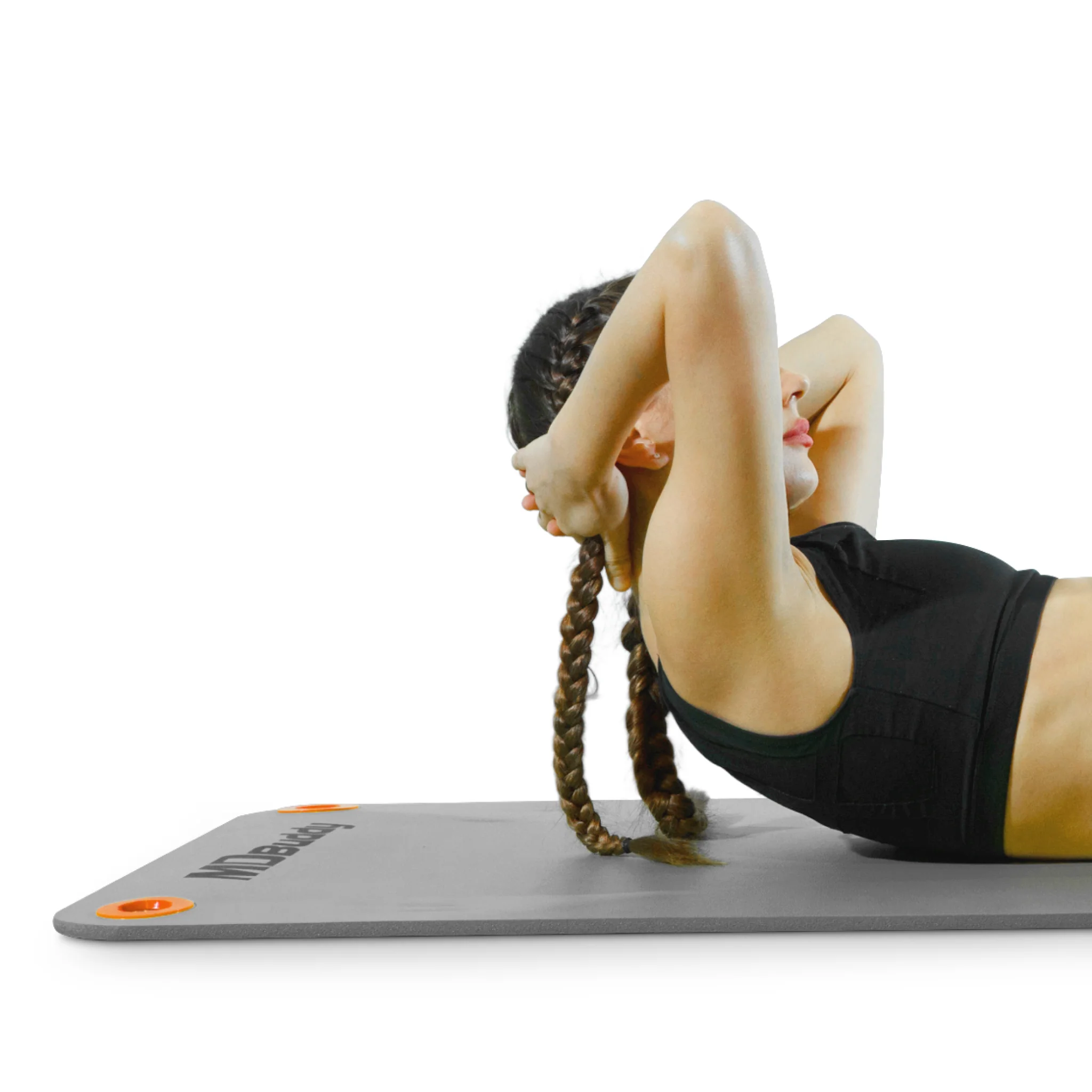 MDBuddy เสื่อออกกำลังกาย NBR 180 x 60cm สีเทา (MD9004-GRAY) - Gray - ONE SIZE