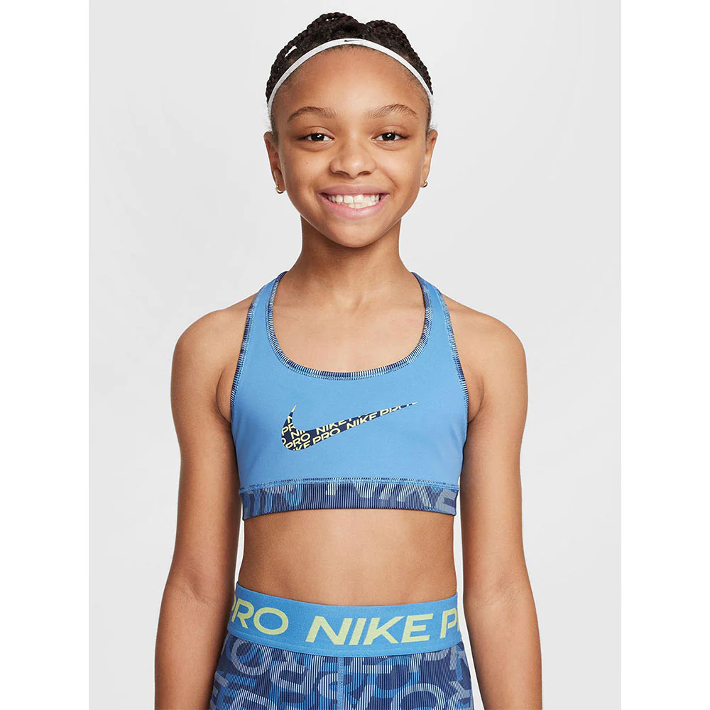 NIKE Pro Reversible Girls Sports Bra - Blue - L (US SIZE)