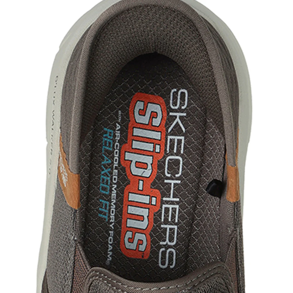Skechers Slip-ins® Relaxed Fit®: D'Lux Walker® 2.0 — цвет коричневый, размер US 10, Reeler Men's Lifestyle Shoes