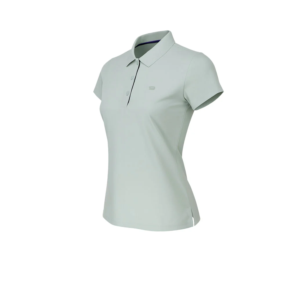 9NINE Basic Women's Golf Polo Shirt - Blue - L (US SIZE)