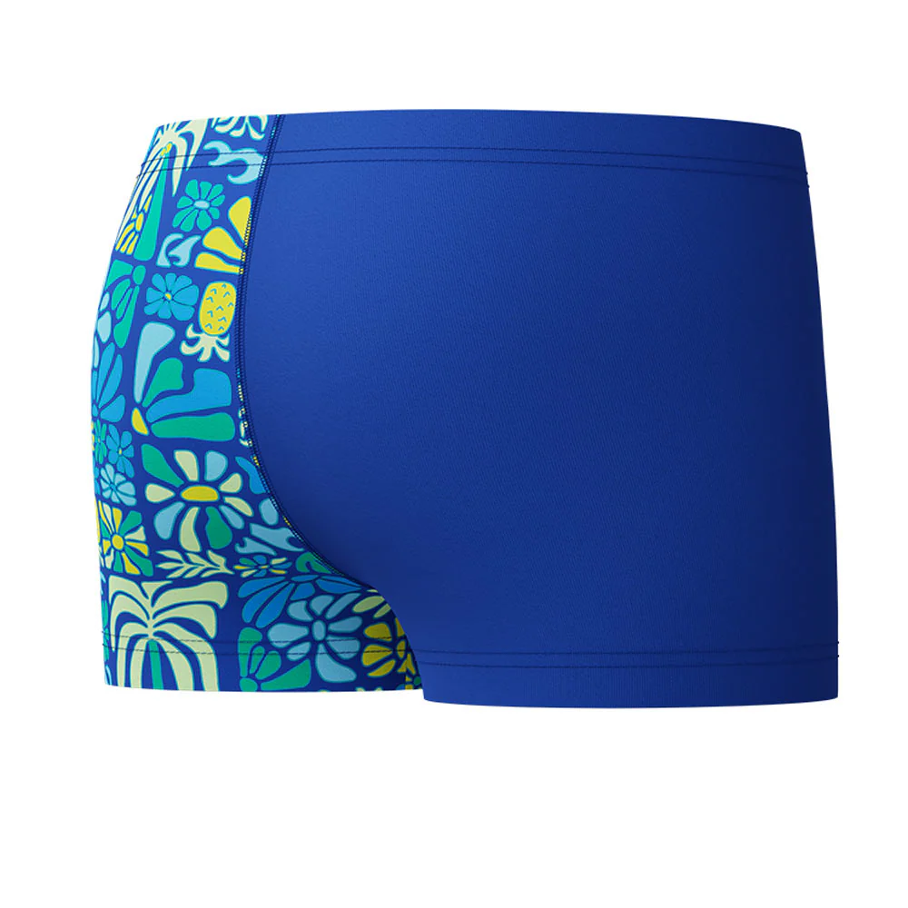 SPEEDO Printed V-Cut Aquashort Boys Swim Shorts - Blue - 10 YEARS