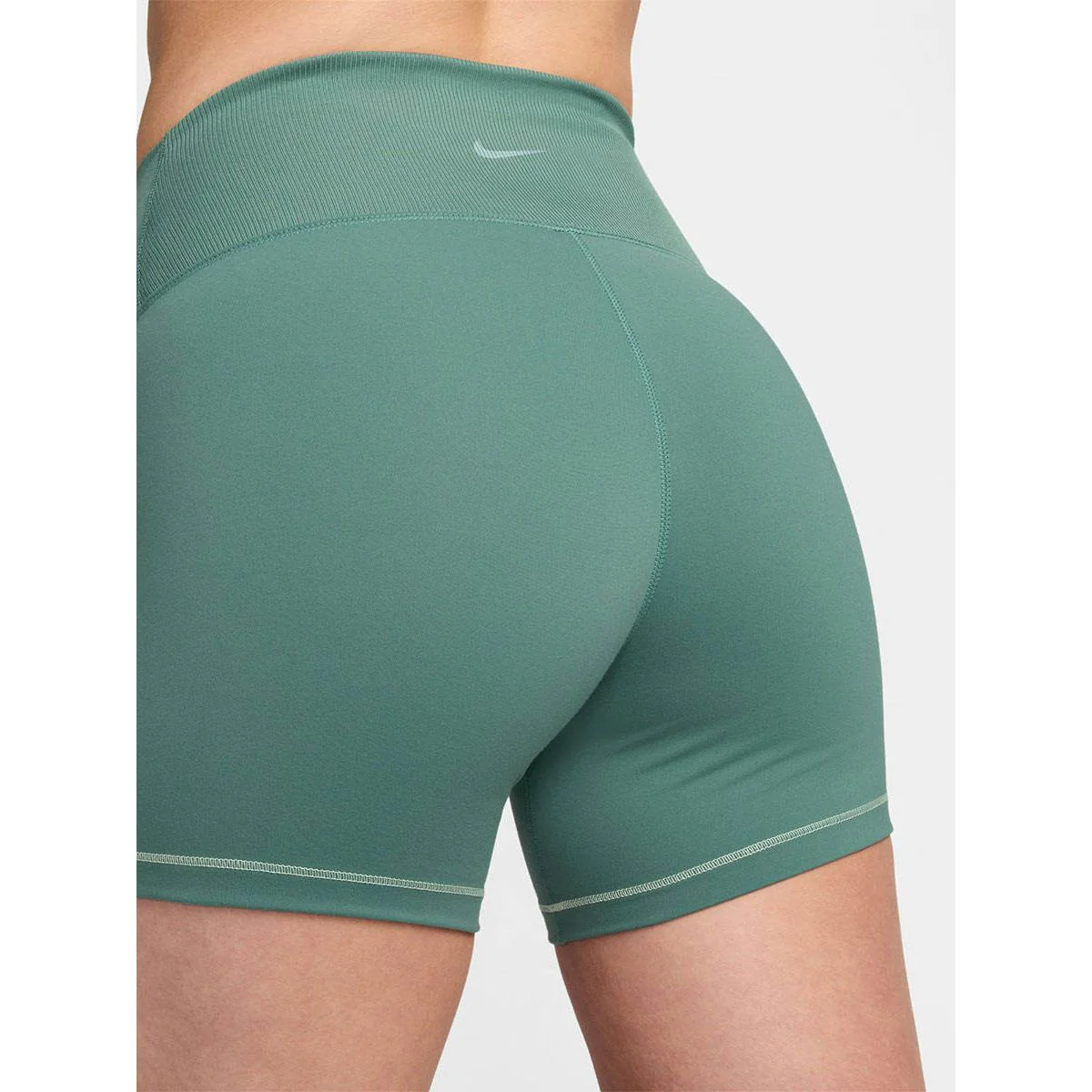 NIKE One Rib Women's Training Shorts - Green - L (ASIAN SIZE)