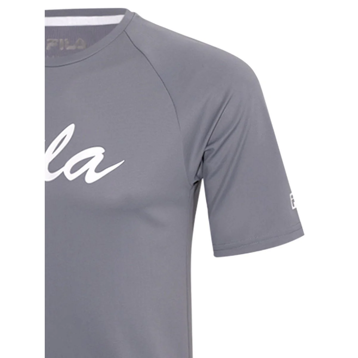 Мужская тренировочная футболка Fila Tennis TSA240814M — цвет серый, размер 2XL (американский размер)