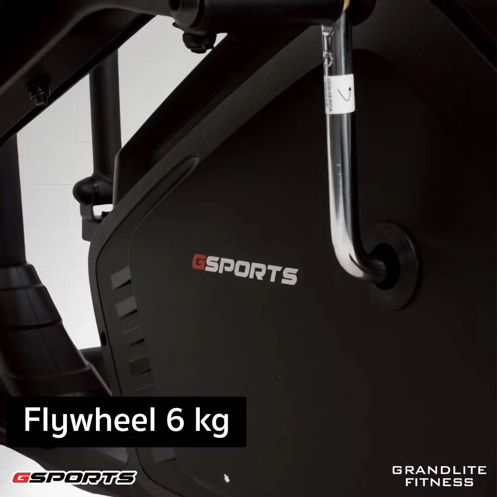 GSPORTS GS-513EA เครื่องเดินวงรี ลู่เดินกึ่งสเตป เครื่องบริหารขา Elliptical Cross Trainer - Black - One Size
