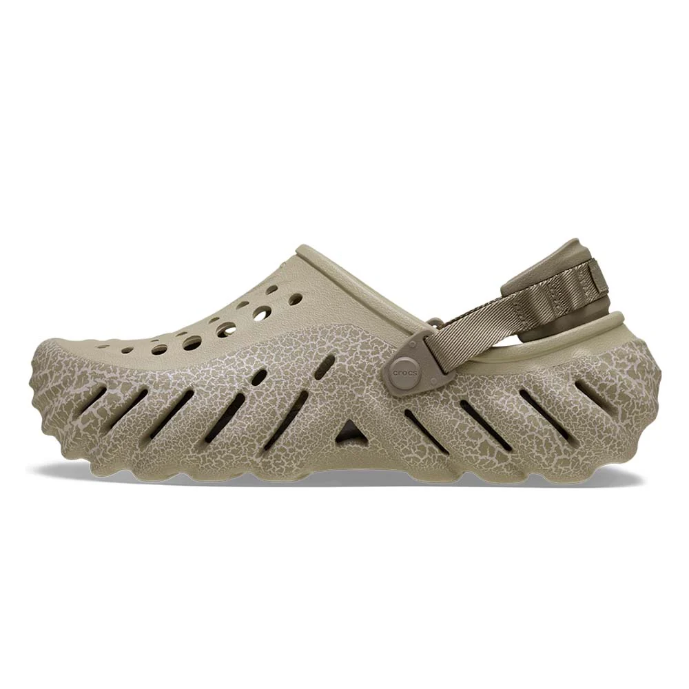 CROCS Echo Crackle Clog Unisex Lifestyle Shoes - Beige - M10/W12