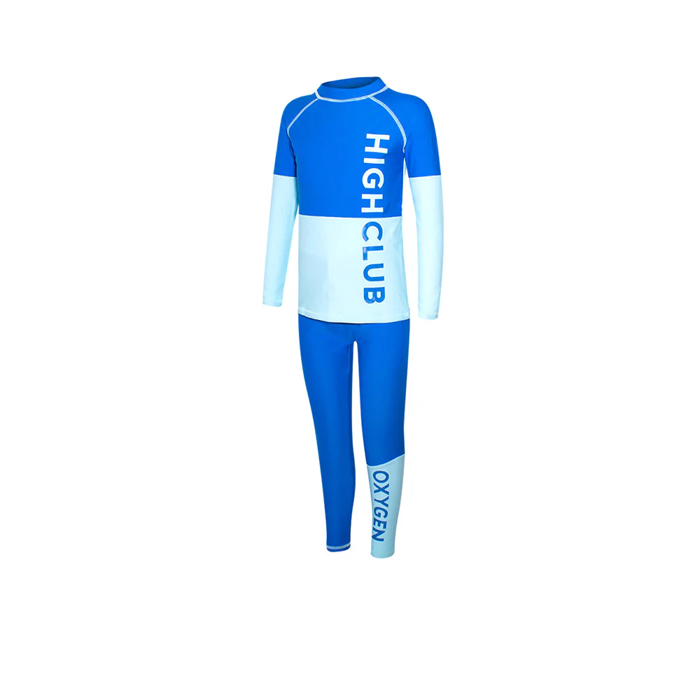 Highclub UPFBLL01 Boys Rashguard Set — цвет синий, размер 10 (азиатский размер)
