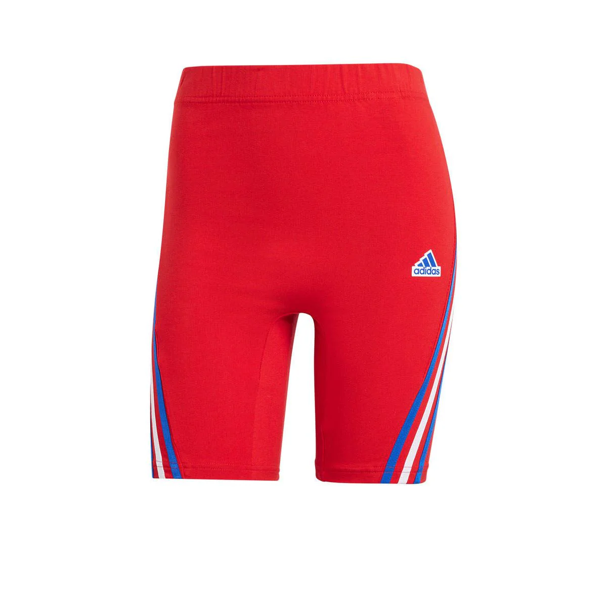 ADIDAS Future Icons 3-Stripes Biker Women's Lifestyle Shorts - Red - 2XL (ASIAN SIZE)