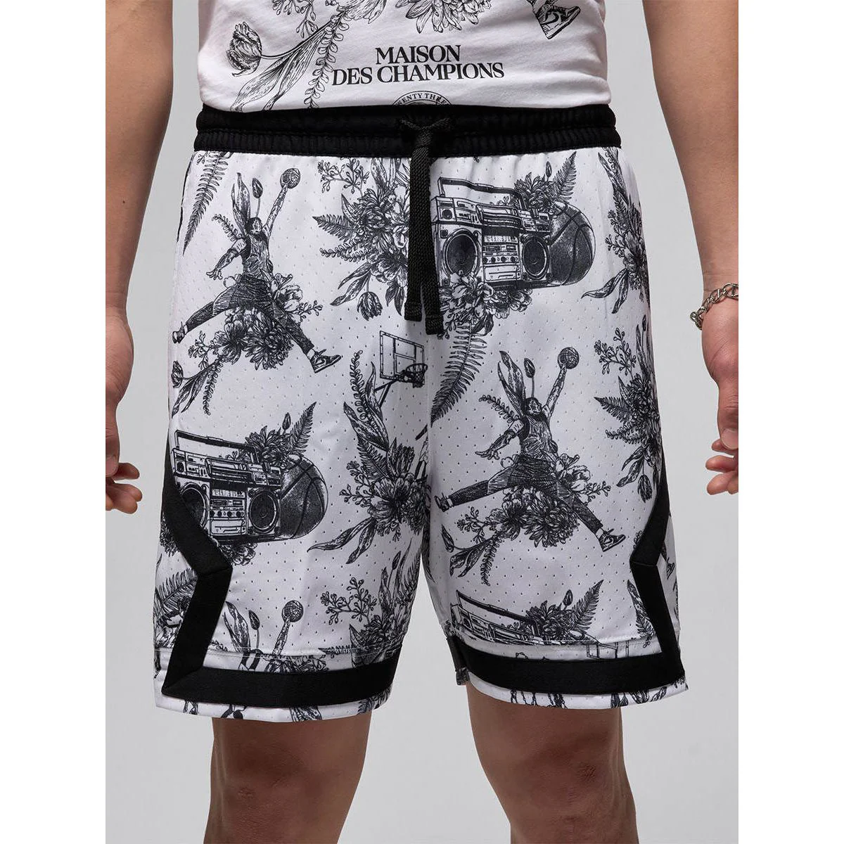 NIKE Jordan Sport Dri-FIT Printed Diamond Men's Basketball Shorts