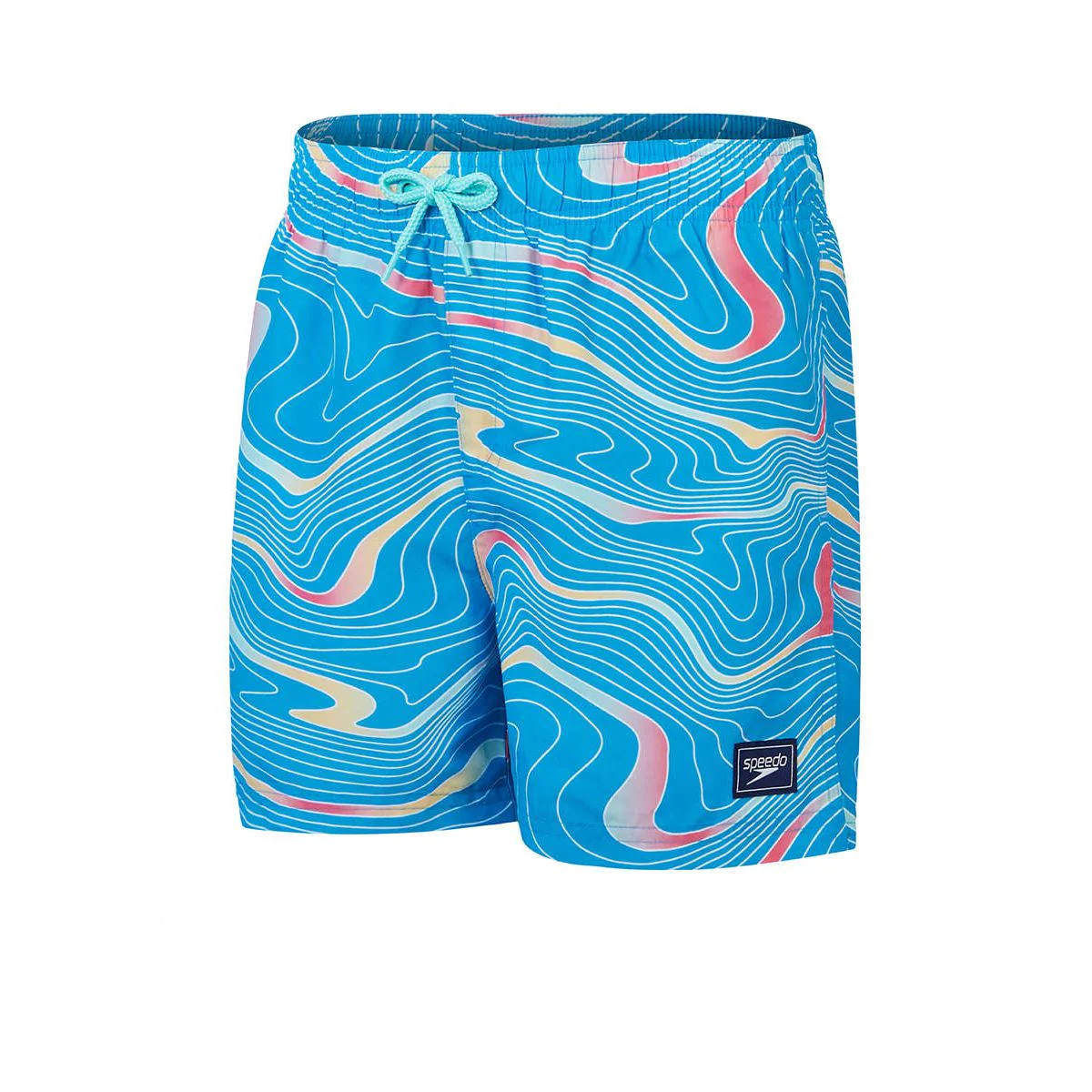 SPEEDO Digital Printed 13" Boys Watershorts - Blue - 2XL (UK SIZE)
