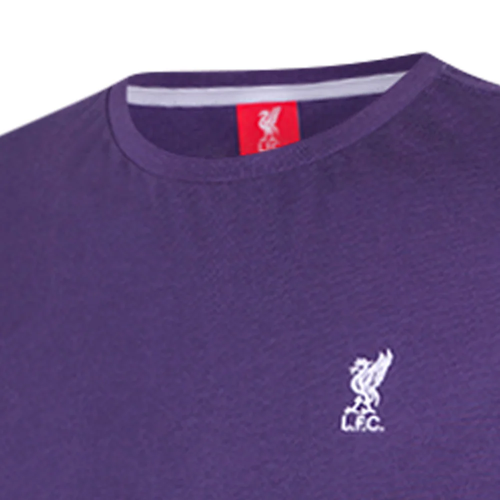 LFC Liverbird Emblem Men's T-Shirt - Purple - 2XL (UK SIZE)