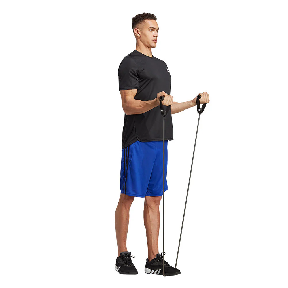 ADIDAS Train Essentials Piqué 3-Stripes Men's Training Shorts - Blue - 2XL (ASIAN SIZE)