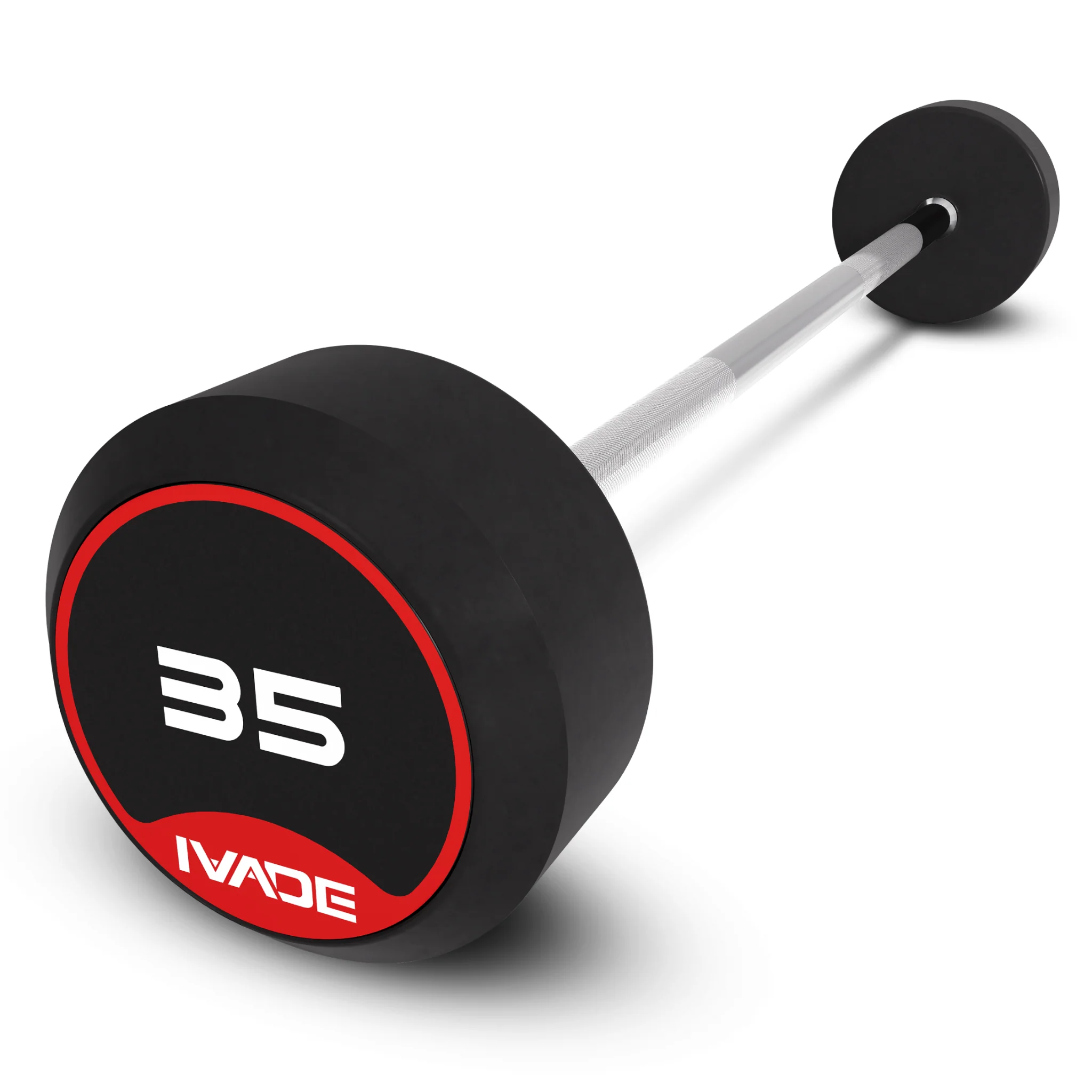 บาร์เบล แกนตรง หุ้มยาง IVADE (MD3009) - Black - 10KG