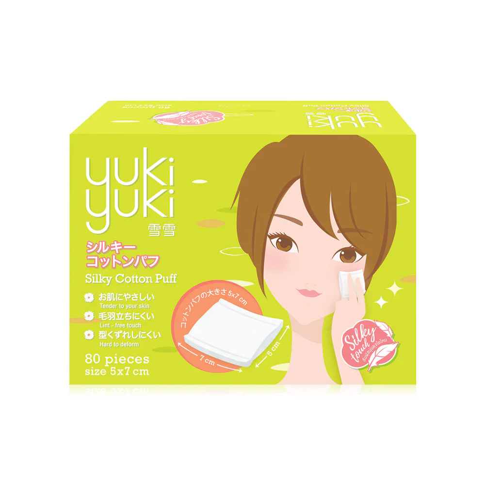 YukiYuki Silky Cotton Puff 80 шт