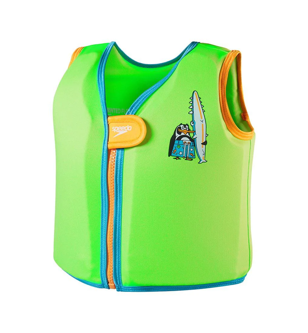 SPEEDO 8-1225214686 Kids Life Vest - Green - 1-2 YEARS