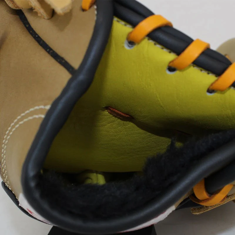 FBT Softball Gloves ถุงมือซอฟบอล I-Web 11.25 นิ้ว หนังแท้ Brown 74428 - Brown - 