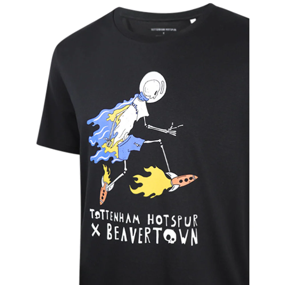 SPURS x Beavertown Rocketman Men's Football T-Shirt - Black - 2XL (UK SIZE)