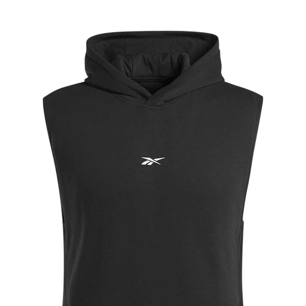 REEBOK Basketball Sleeveless Men's Hoodie - Black - L (US SIZE)