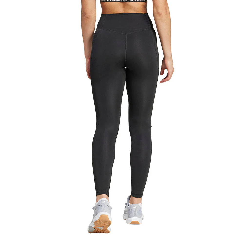 ADIDAS Optime Essentials Stash Pocket Full-Length Women's Training Leggings - Black - 2XL (ASIAN SIZE)