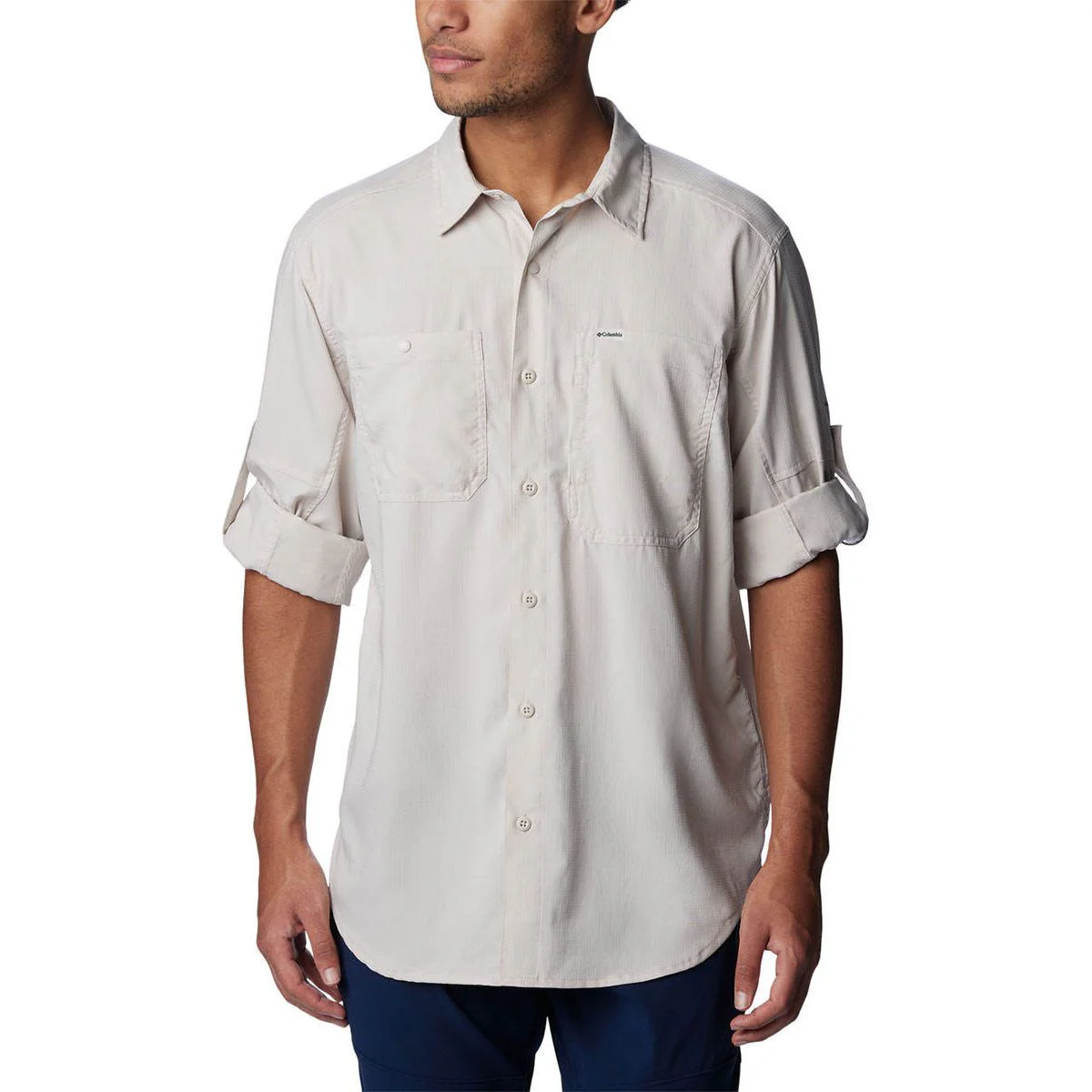 COLUMBIA Silver Ridge™ Utility Lite Long Sleeve Men's Shirt - Beige - 2XL (US SIZE)