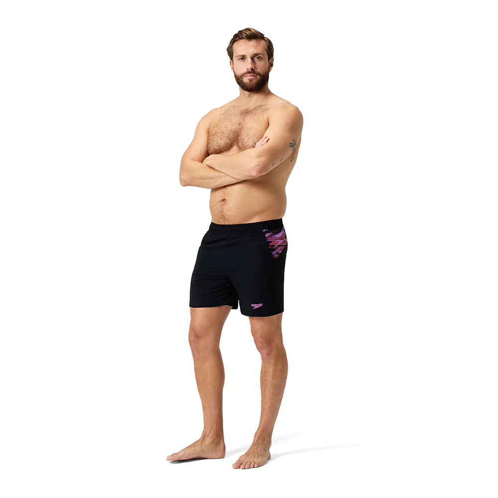 SPEEDO Mens XPRESS LITE Panel 16" Men's Watershorts - Black - 2XL (UK SIZE)