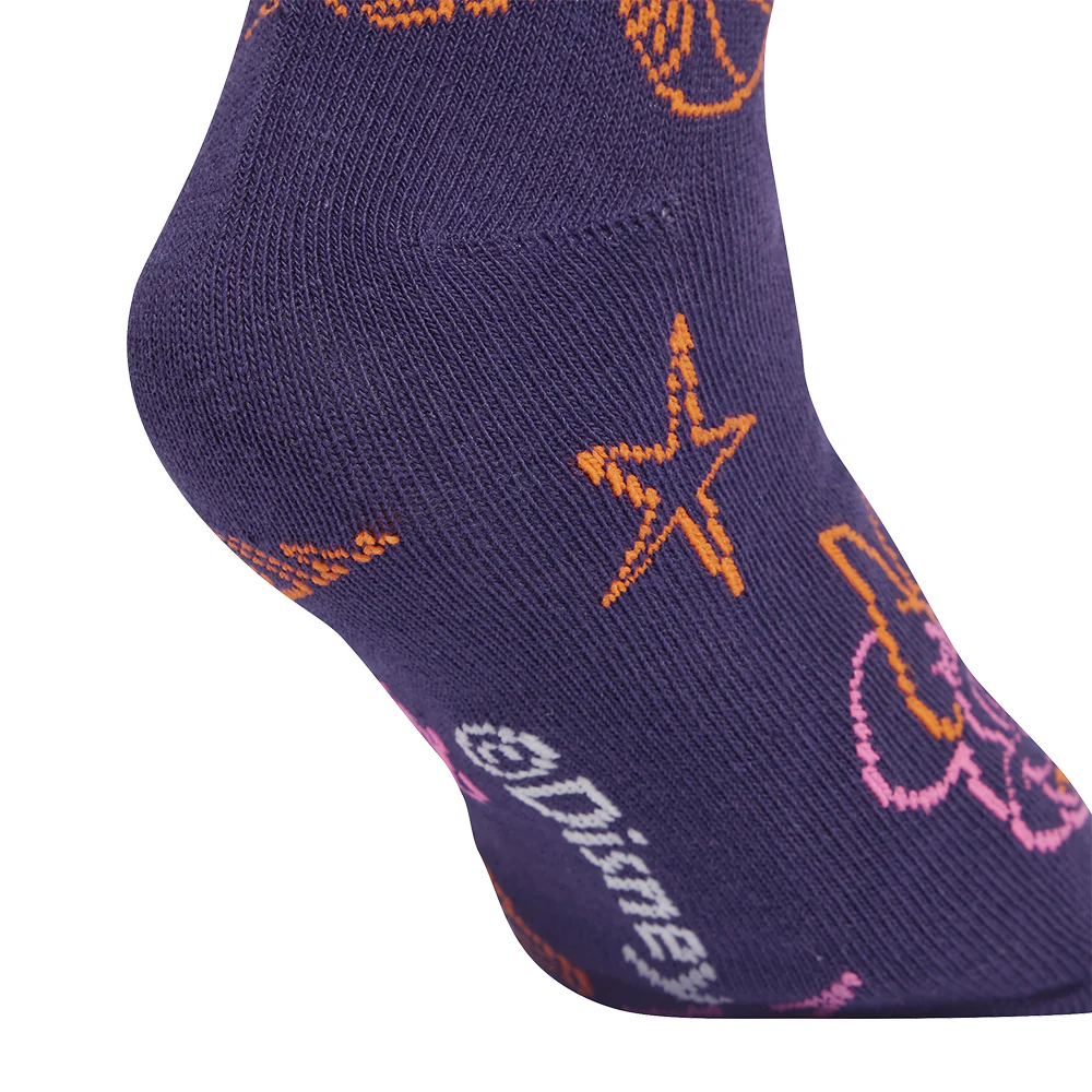 ADIDAS Disney Minnie Mouse Girls Socks (3 Pairs) - Multi Color - L (Kids Size)