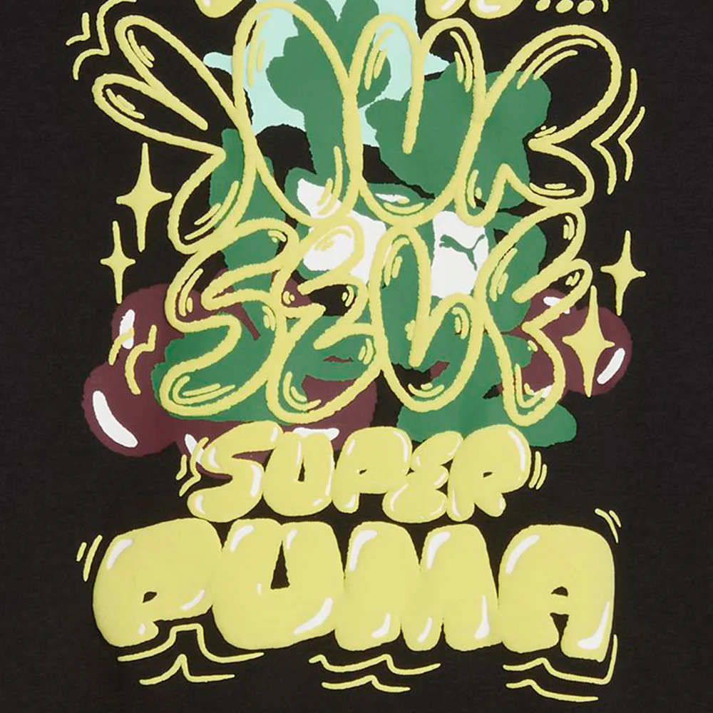 PUMA GRAPHICS Super PUMA Kids T-Shirt - Black - 128 CM