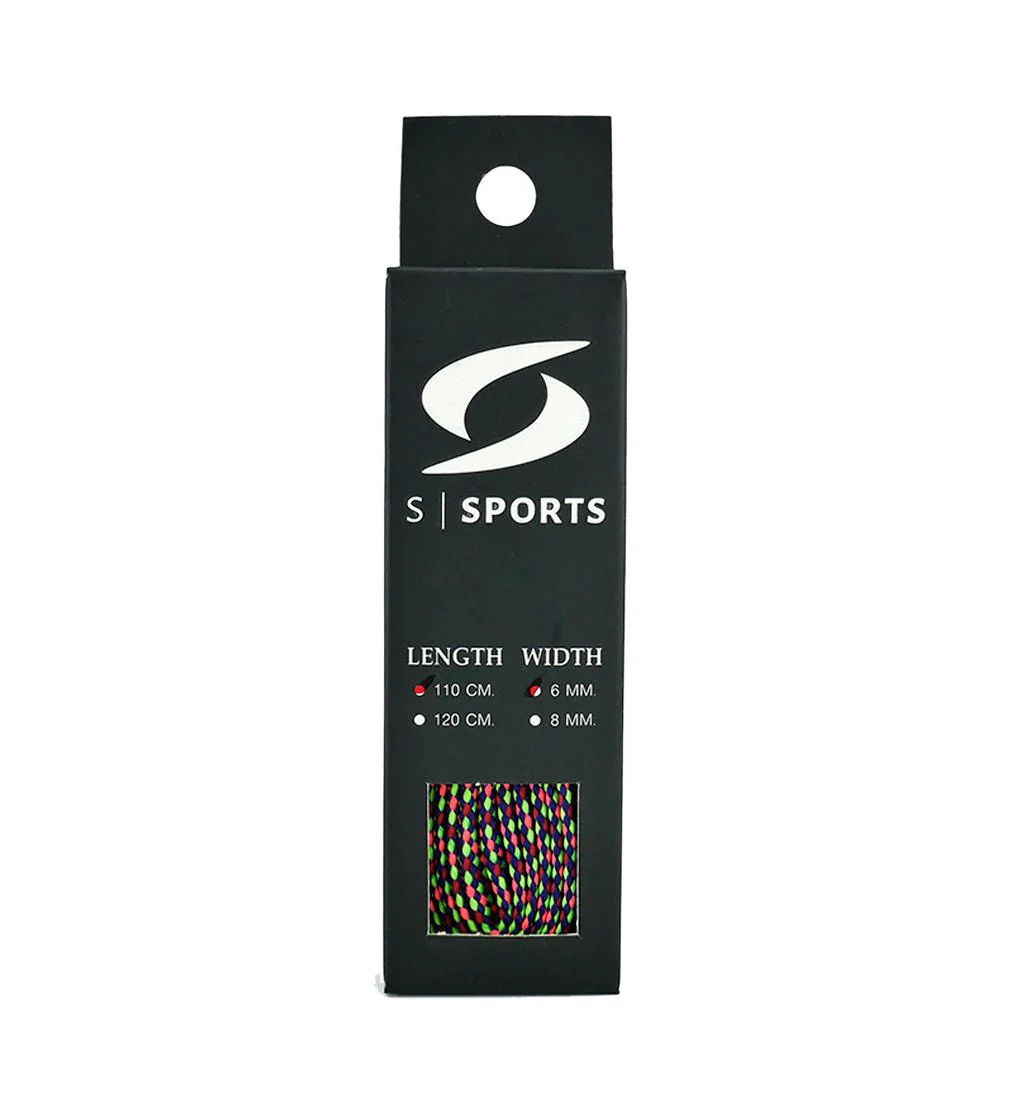 S SPORTS Poly B6 Shoelace - Multi Color - ONE SIZE