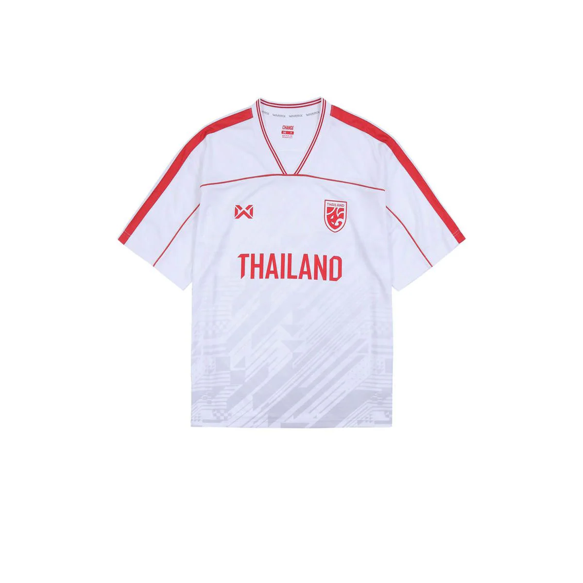 Футболка унисекс Warrix Lifestyle Oversize Football — цвет белый, размер L (американский размер)