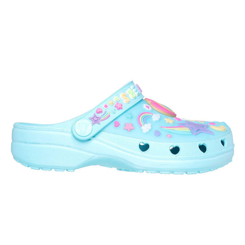 SKECHERS Foamies®: Heart Charmer - Girly Land Girls Sandals - Blue - US 1