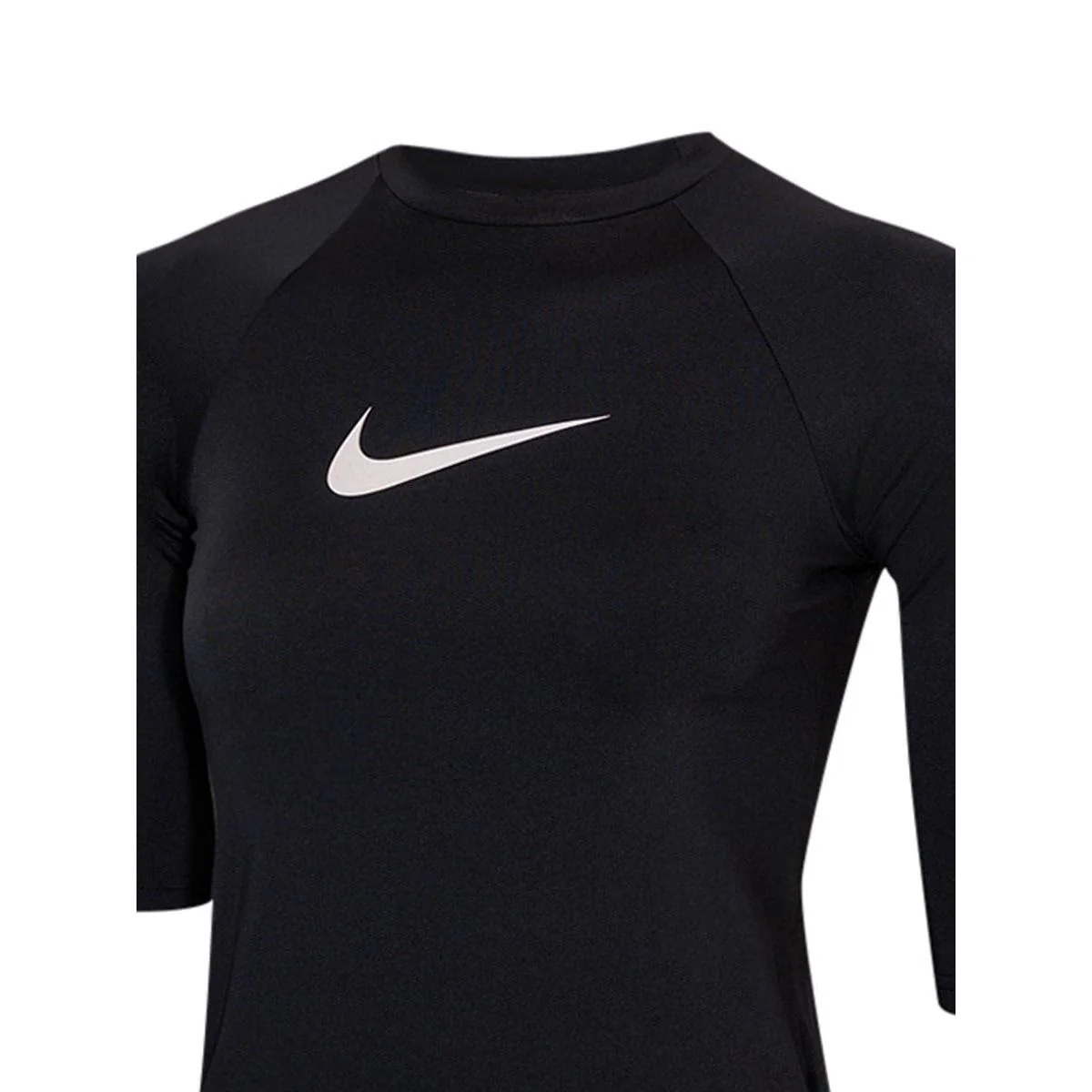 NIKE Swim NESSE740 Girls Rashguard - Black - L (US SIZE)