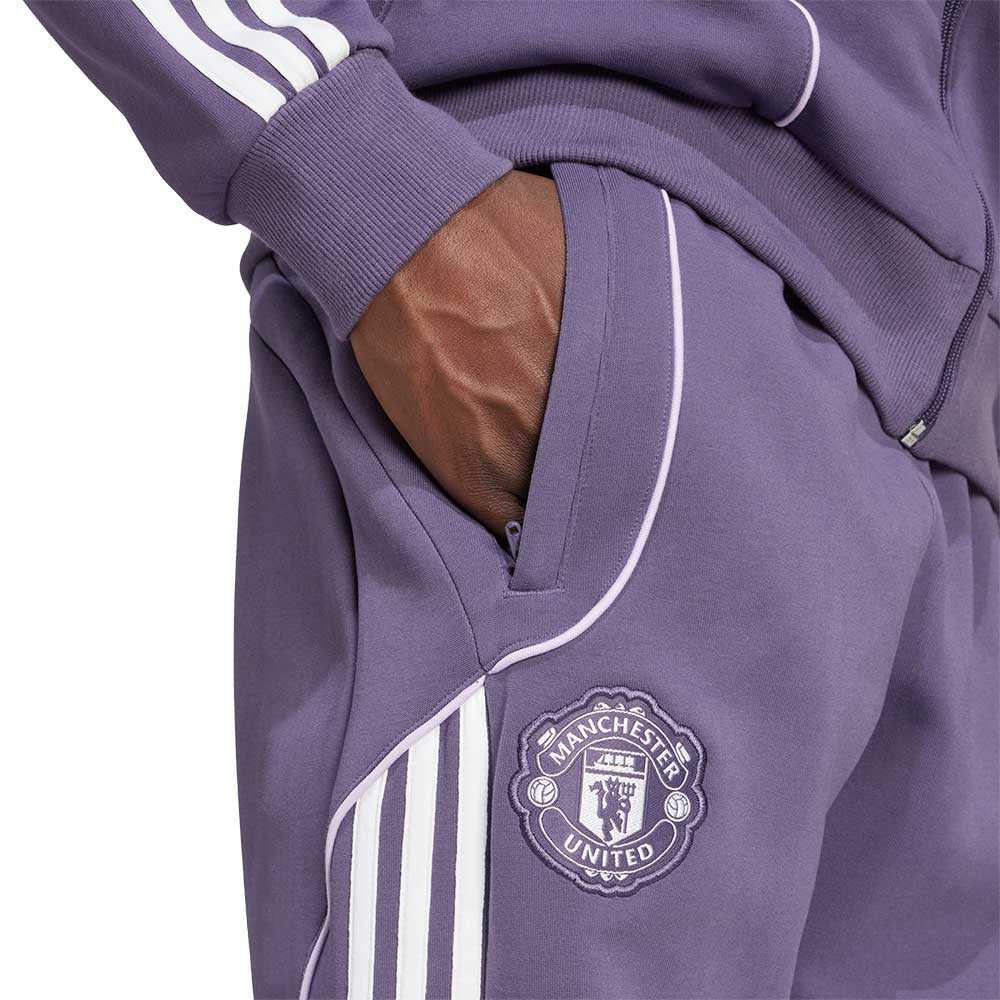 ADIDAS Manchester United UBP Doubleknit Tracksuit Men's Football Pants - Purple - 2XL (UK SIZE)