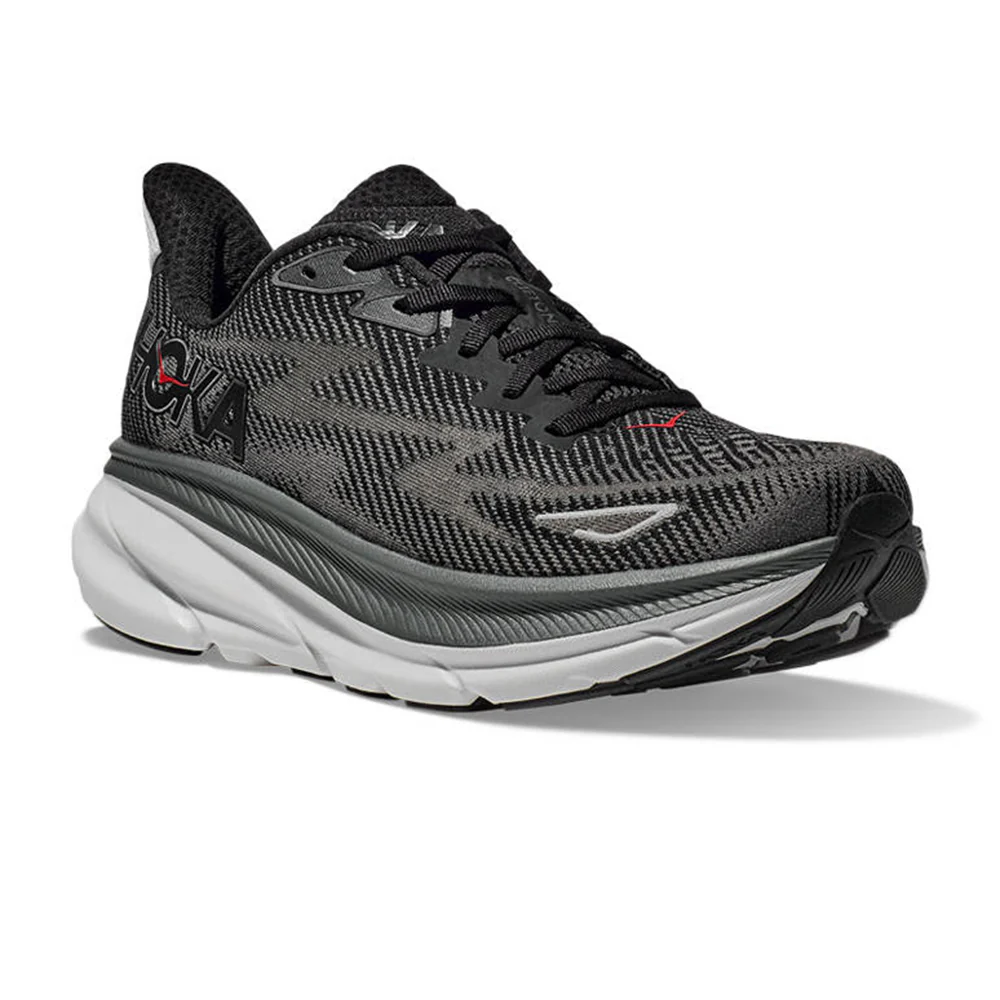 HOKA Clifton 9 Men's Running Shoes - Black - US 10