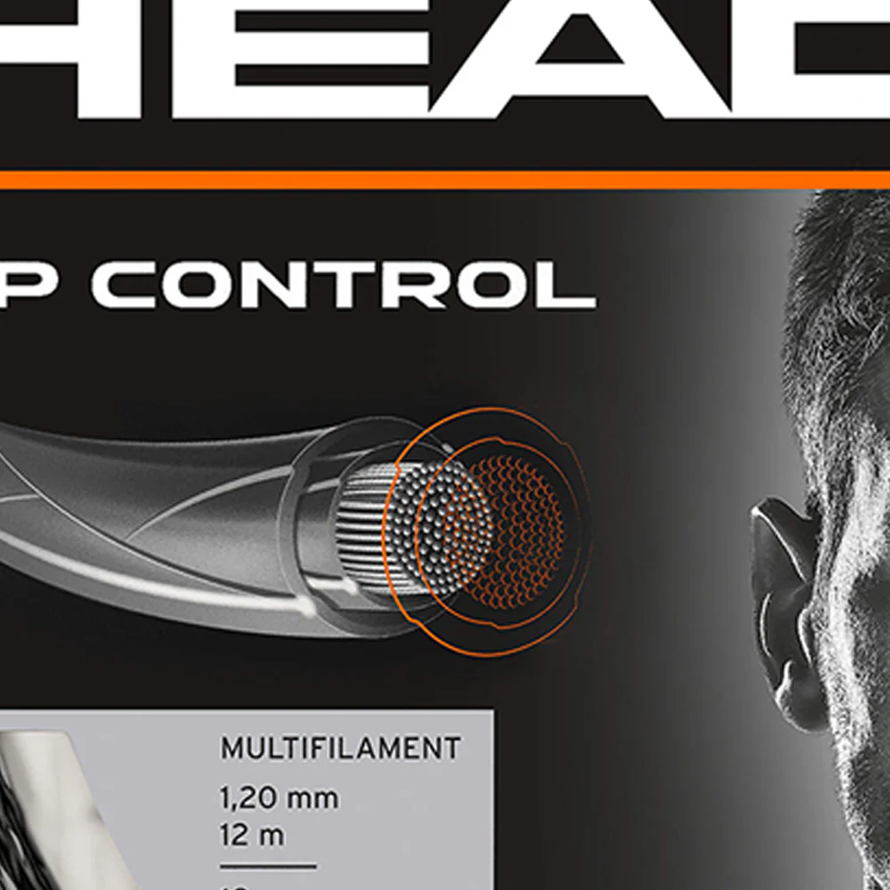 HEAD Rip Control Set 17 Tennis String - Black - ONE SIZE