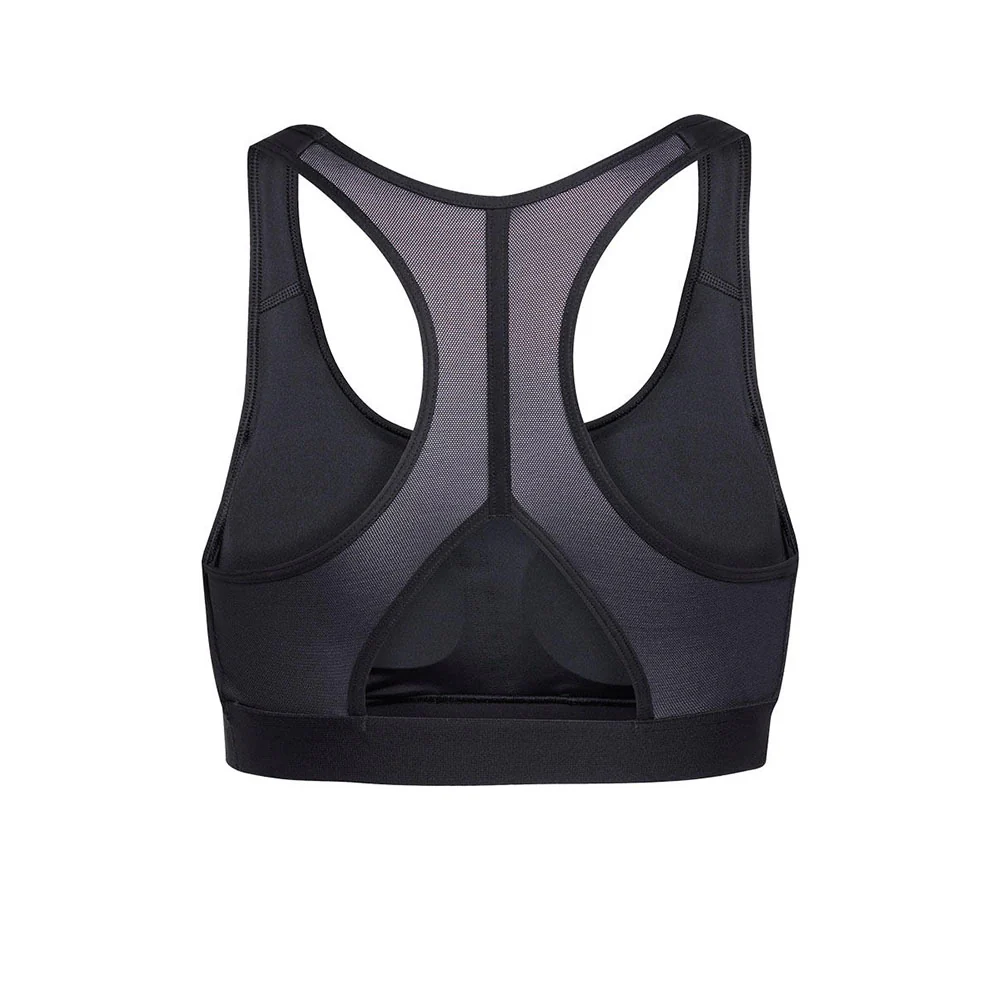 ADIDAS Powerreact Train Medium-Support 3-Stripes Women's Sports Bra - Black - 2XL AA-B