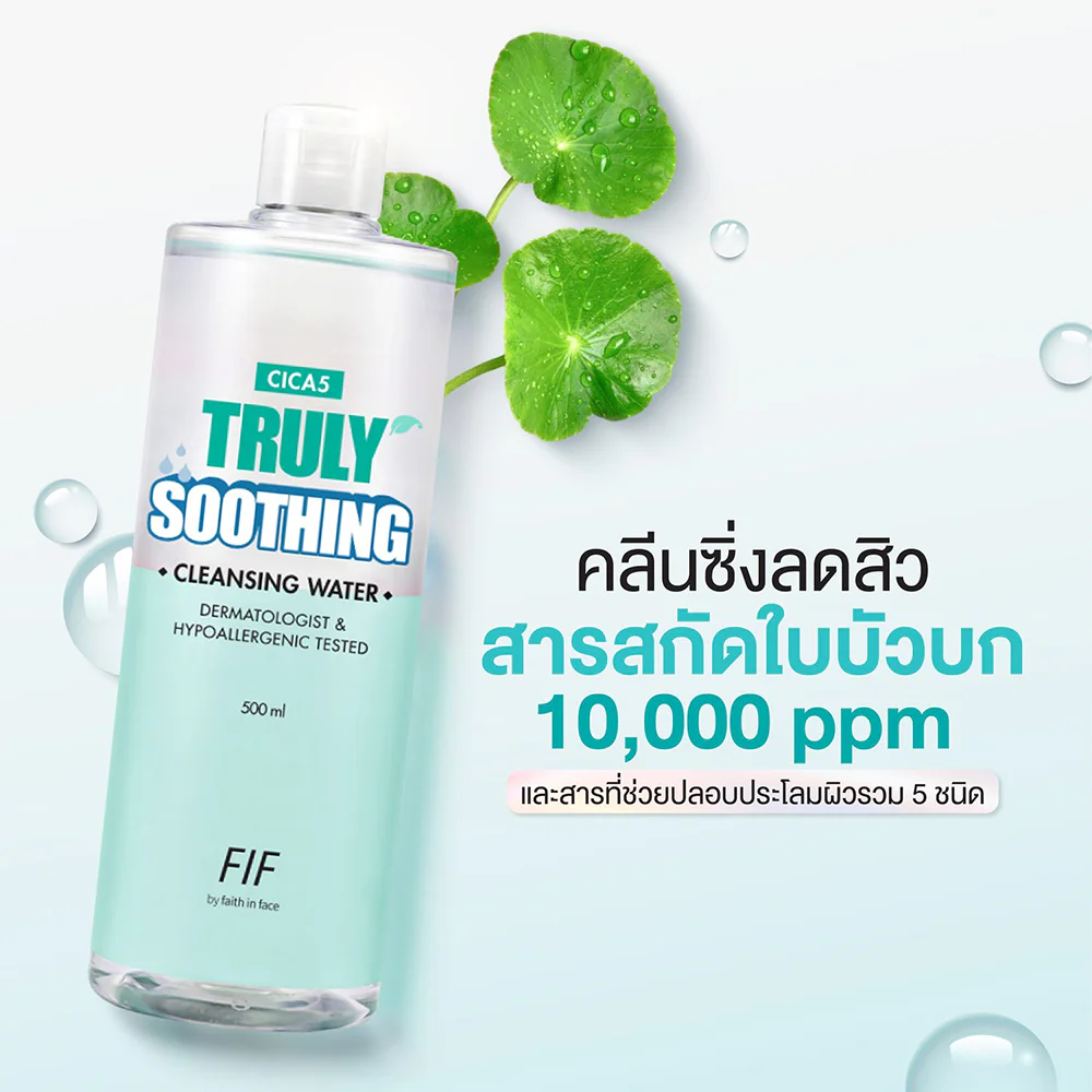 FIF by Faith in Face Heartleaf Truly Deep Pore Cleansing Water [500ml x 2pcs]